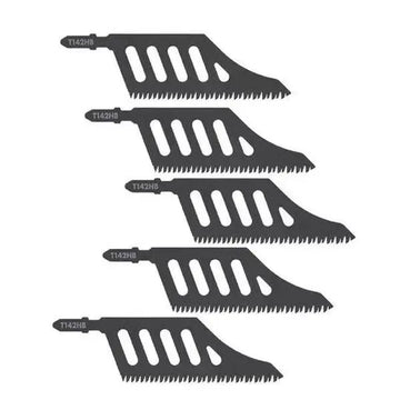 5-Pack T-Handle Jig Saw Steel Blades, High-Quality Handheld Wood Cutting Tool, Durable Hardware Accessories for Precision Cutting