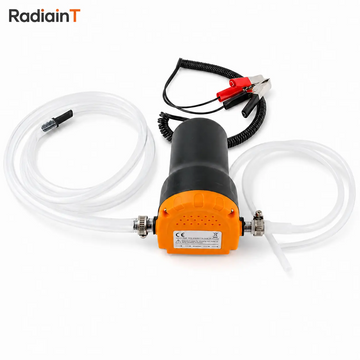 Radiaint 12V Oil Extractor Pump — Electric Oil Change Transfer Pump, 60W Battery-Powered Fluid Extractor for Cars, Motorcycles, RVs, Boats, Trucks & Lawn Equipment — No Jack, No Ramps, No Mess