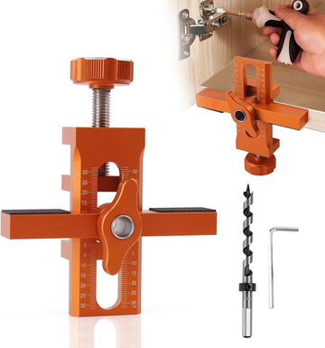 Cabinet Door Positioning Tool, Adjustable Cabinet Door Installation Positioner, Aluminum Cabinet Door Mounting Jig for Installing Frameless Cabinets for Face Frame