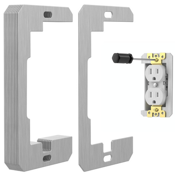 Radiaint 10 Pcs Wall Plate Spacer,Spacers for Electrical Outlets, Metal Flush Fit Device Leveling Plates for Electrical Outlet Repair, Fix Loose Outlets and Electrical Boxes