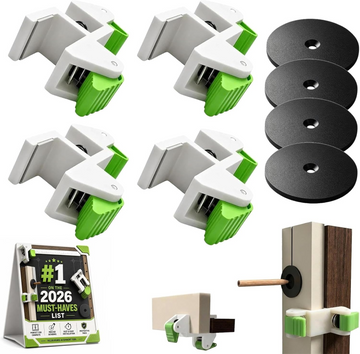 Radiaint 4-Pack Cabinet Scribing Clamps with Marking Disc, 18mm Filler Panel Fast Clamp Jig for Accurate Scribe Lines, Kitchen Cabinet & Wardrobe Installation Tool