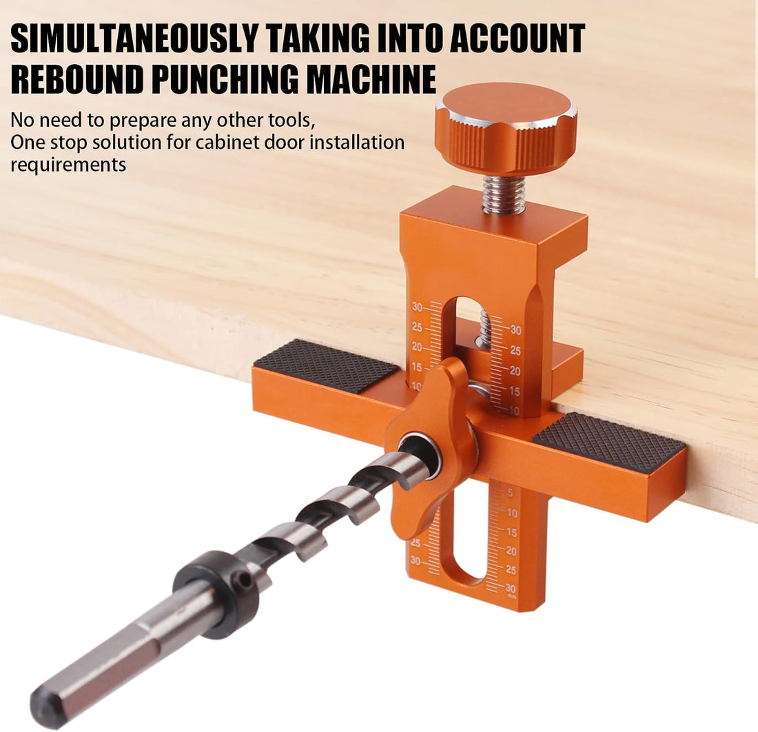 Cabinet Door Positioning Tool, Adjustable Cabinet Door Installation Positioner, Aluminum Cabinet Door Mounting Jig for Installing Frameless Cabinets for Face Frame